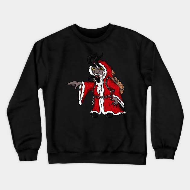 A Very Merry Krampusnacht Crewneck Sweatshirt by GeekVisionProductions